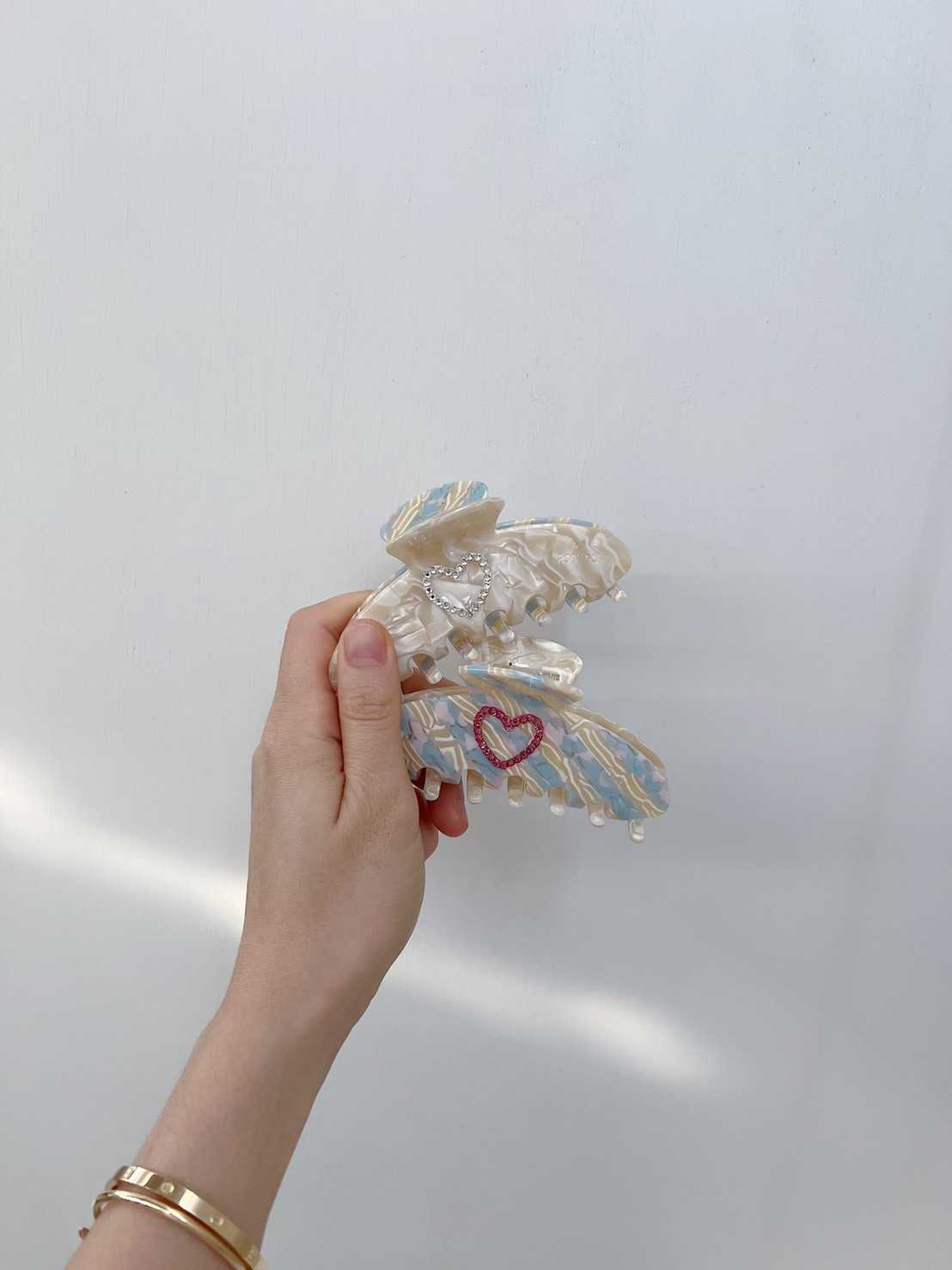 ROSY POSY กิ๊ฟรุ่น Posies สี Crumb Cake ขนาด 10 cm ติดชื่อได้ 2 ด้าน
