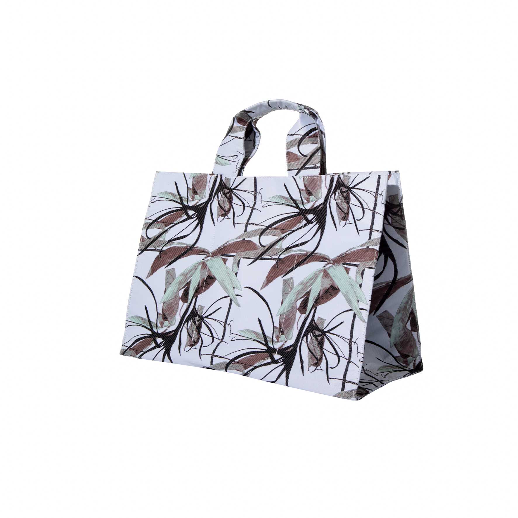 PHKA X OMT - Tote Bag Size M : Spider Lily Grid - White