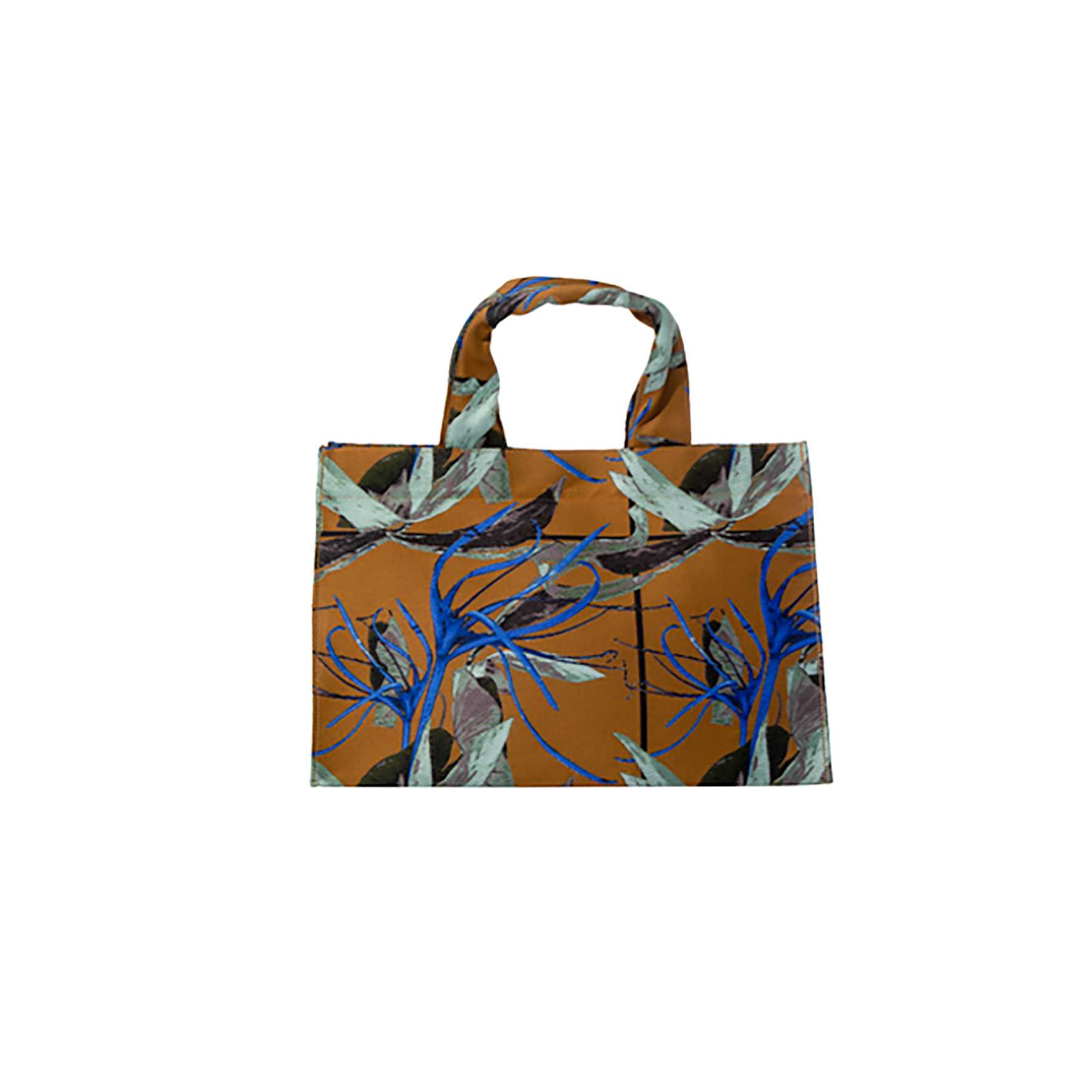 PHKA X OMT - Tote Bag Size S : Spider Lily Grid - Brown