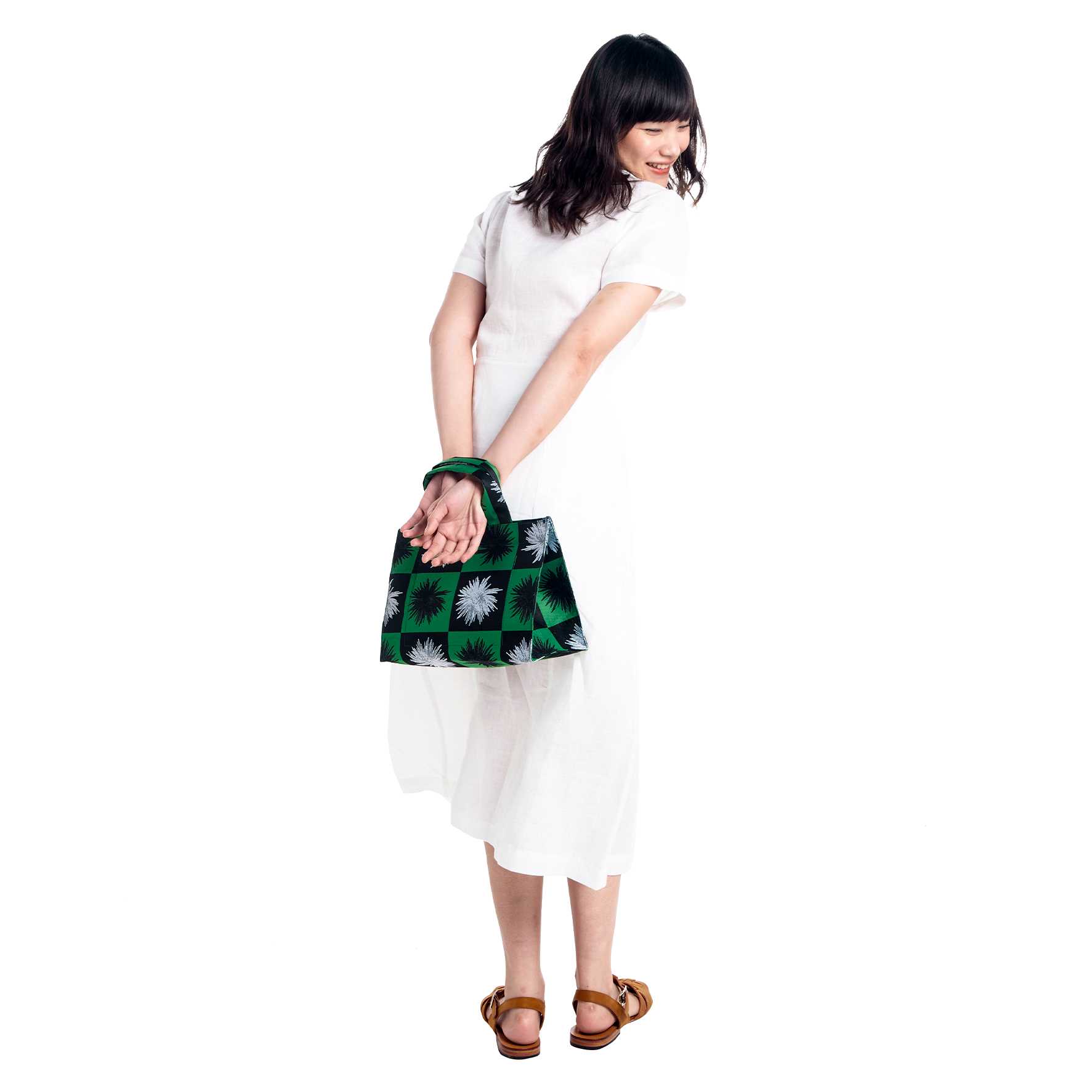 PHKA X OMT - Tote Bag Size S : Mums - Green