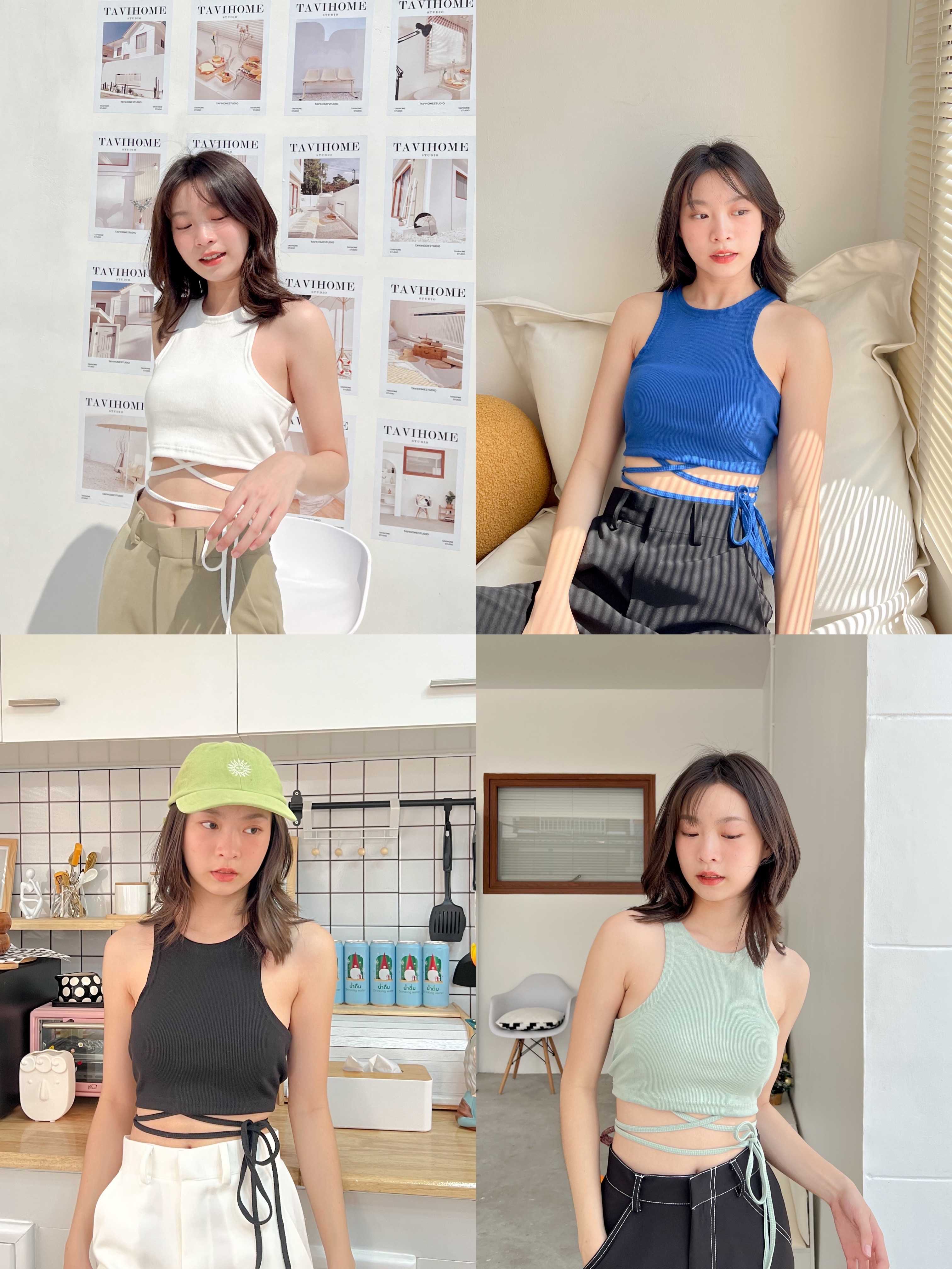 Mellow cop เสื้อกล้ามเอวผูก