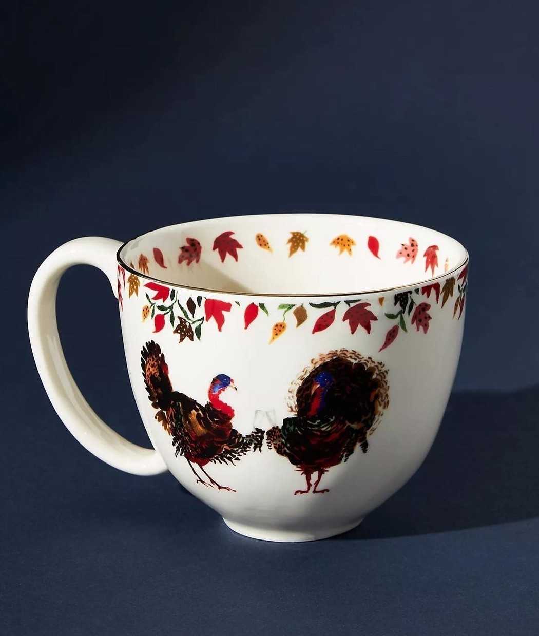 Inslee Mug Turkey // มัคลายไก่ Anthropologie