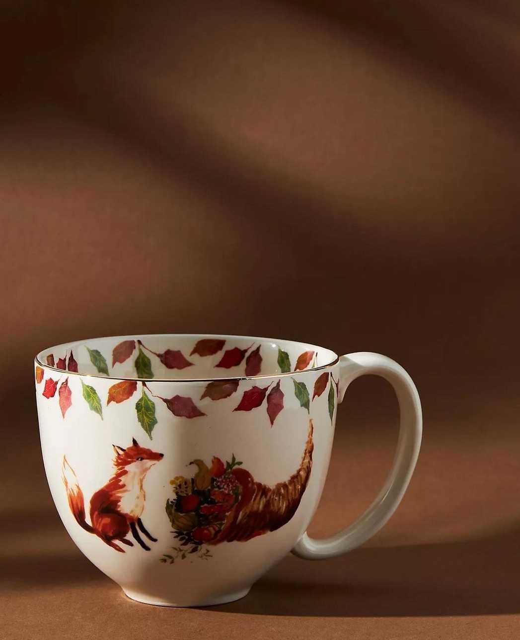 Inslee Mug Fox // มัคลายจิ้งจอก Anthropologie