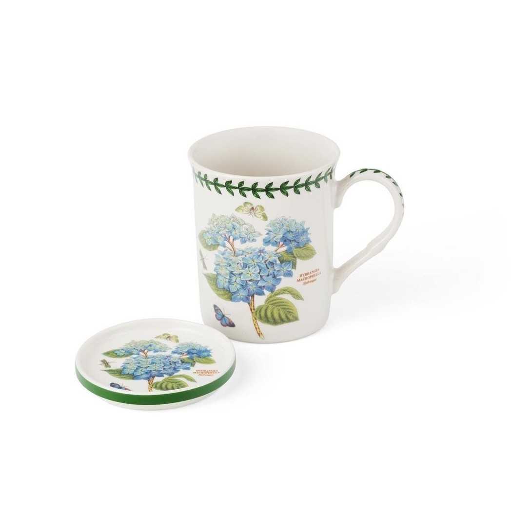 (Pre-order)Botanic Garden Mug Hydrangea //  แก้วมัคดอกไฮเดรนเยียพร้อมฝาปิด