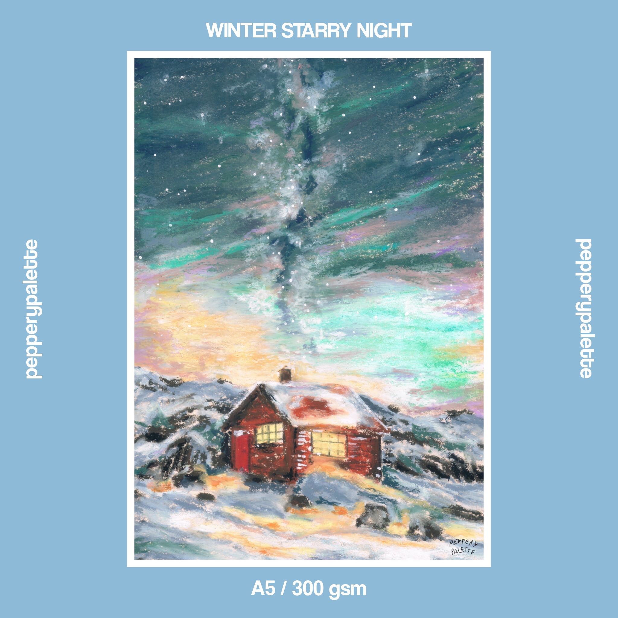 winter starry night — A5