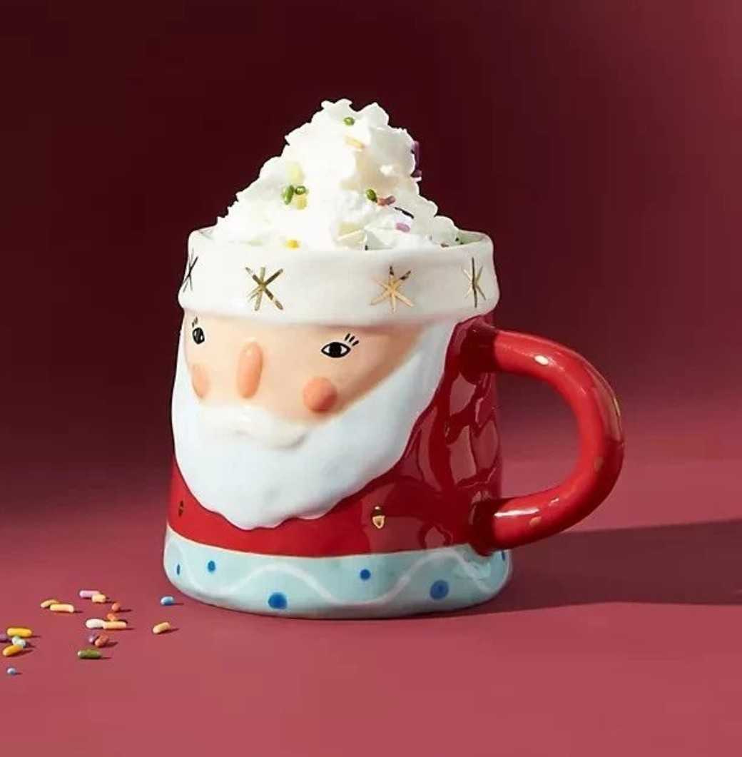 SANTA MUG //  แก้วมัคซานต้าคลอส  Anthropologie