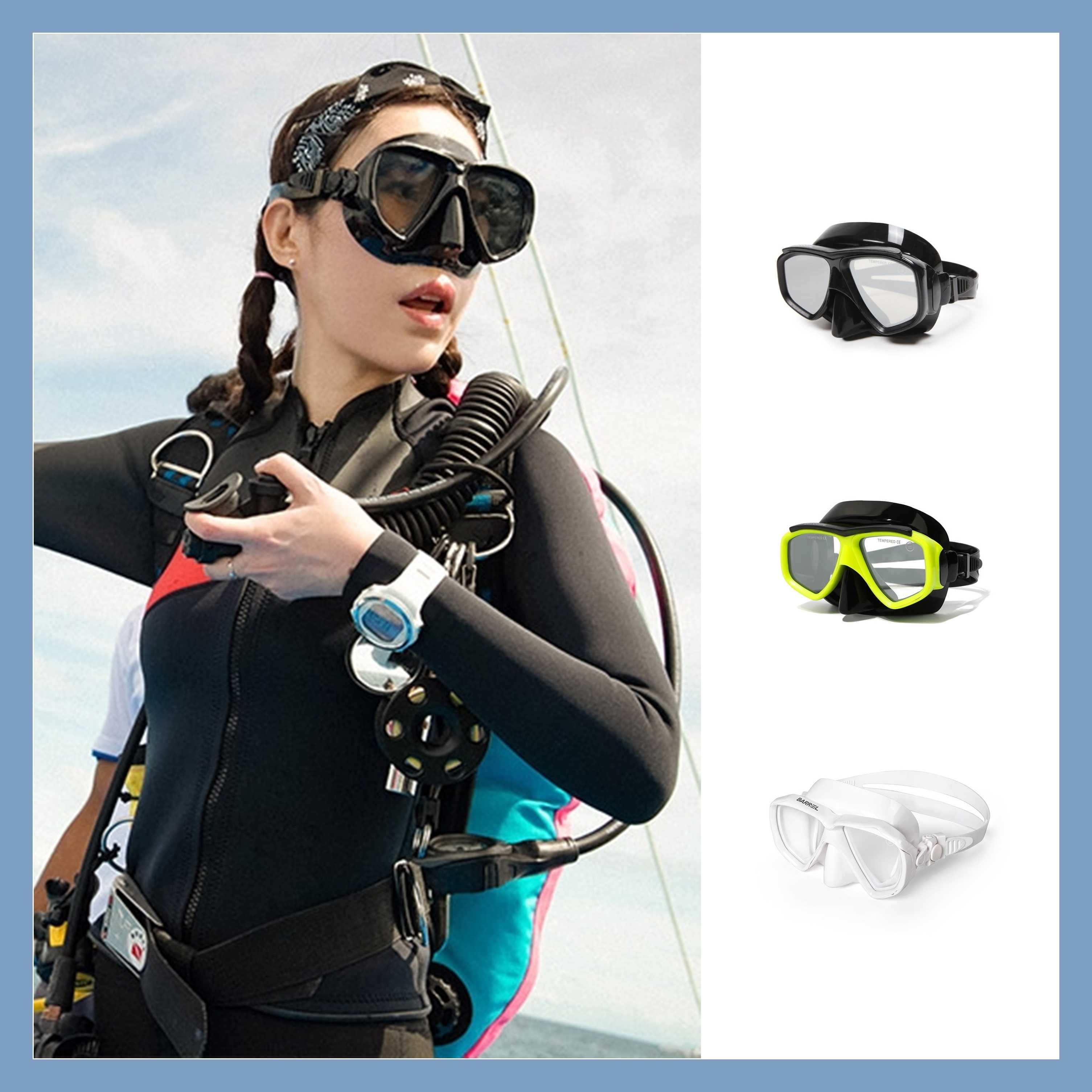 Barrel Snorkel Mask BLACK
