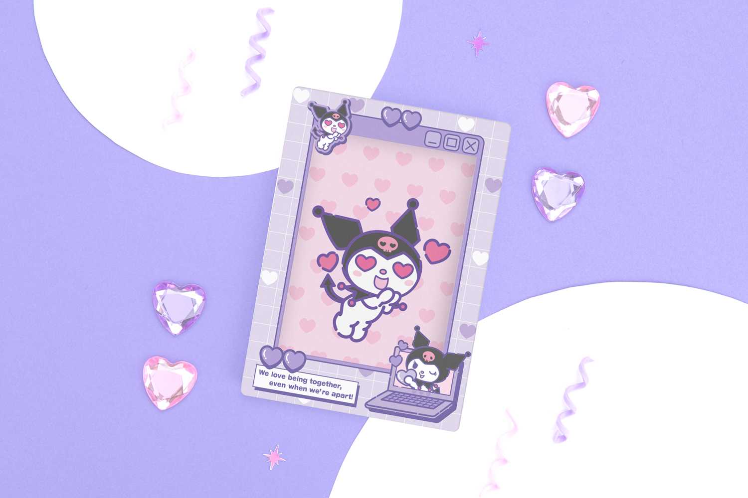 Retro Photo Card Frame - Kuromi