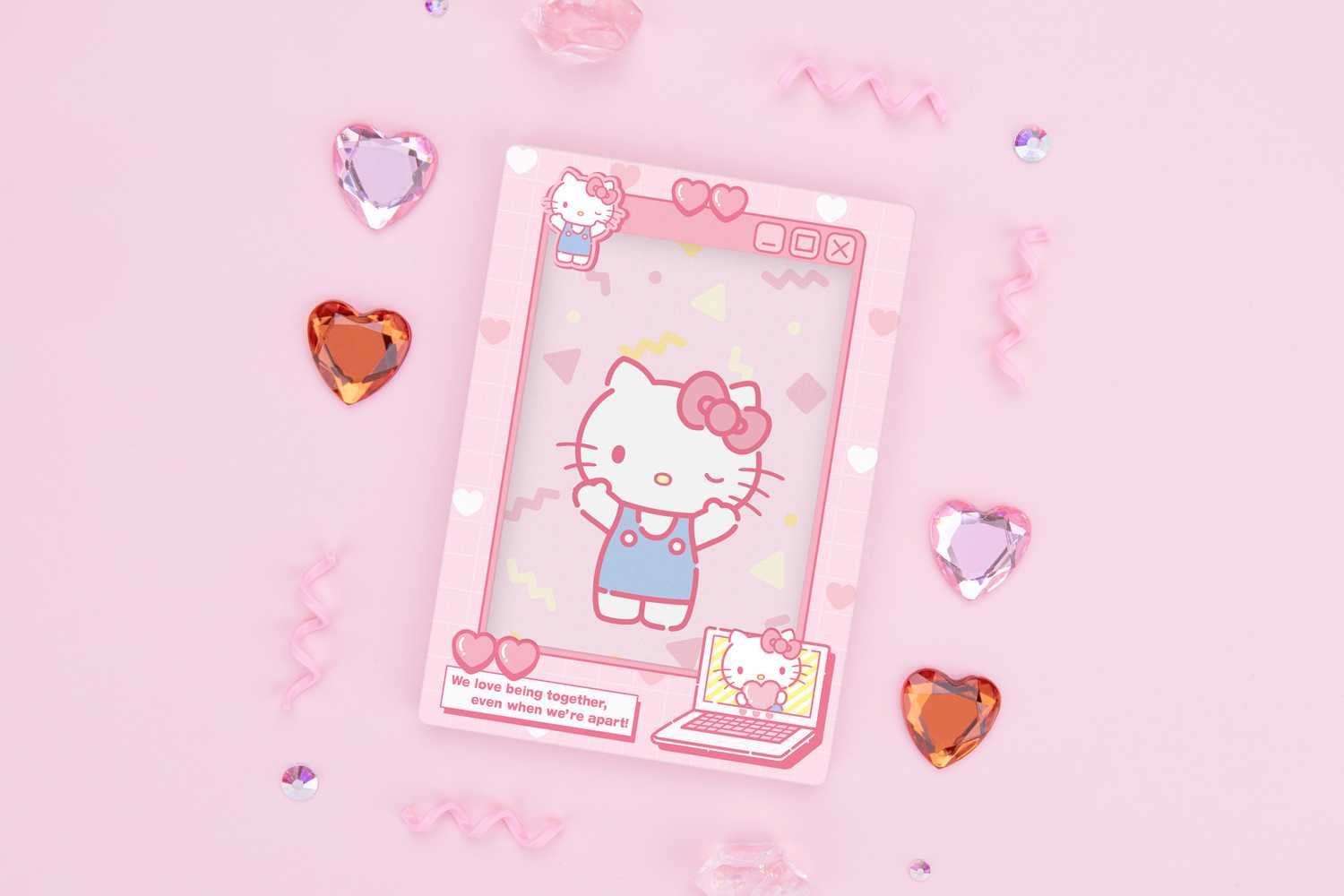 Retro Photo Card Frame - Hello Kitty