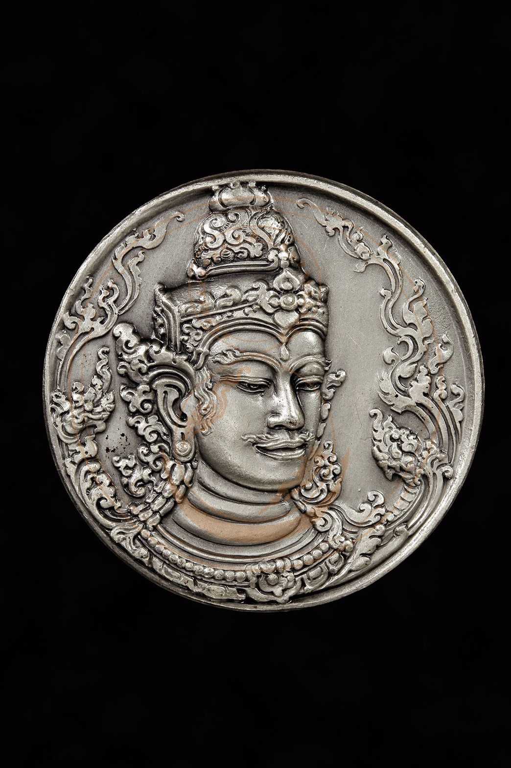 เหรียญวิรูปักโขศรีสุทธนาคราช รุ่น มหาเศรษฐี ๖๐  (เนื้อเงินรมดำซาติน) ตอกโค้ดยุโรป