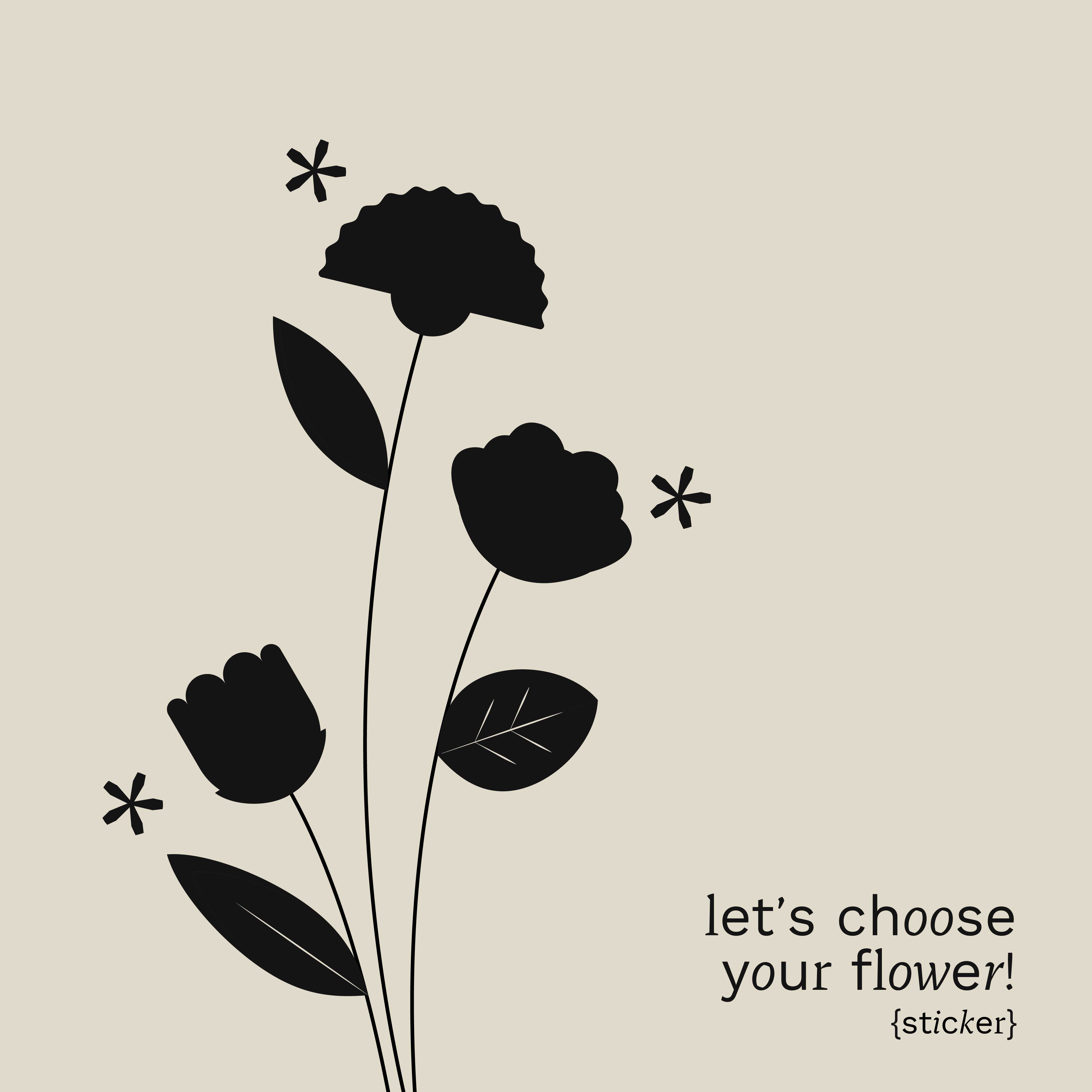 ;thecollector - flower sticker