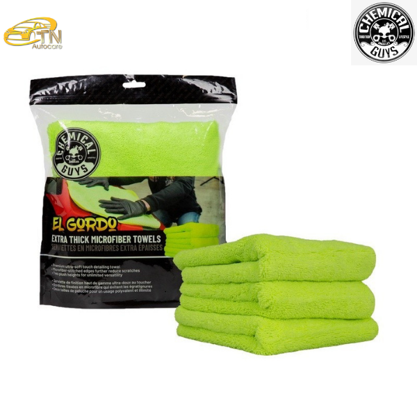 Chemical Guys El Gordo Supra Microfiber Towels (1 แพคมี 3 ผืน)