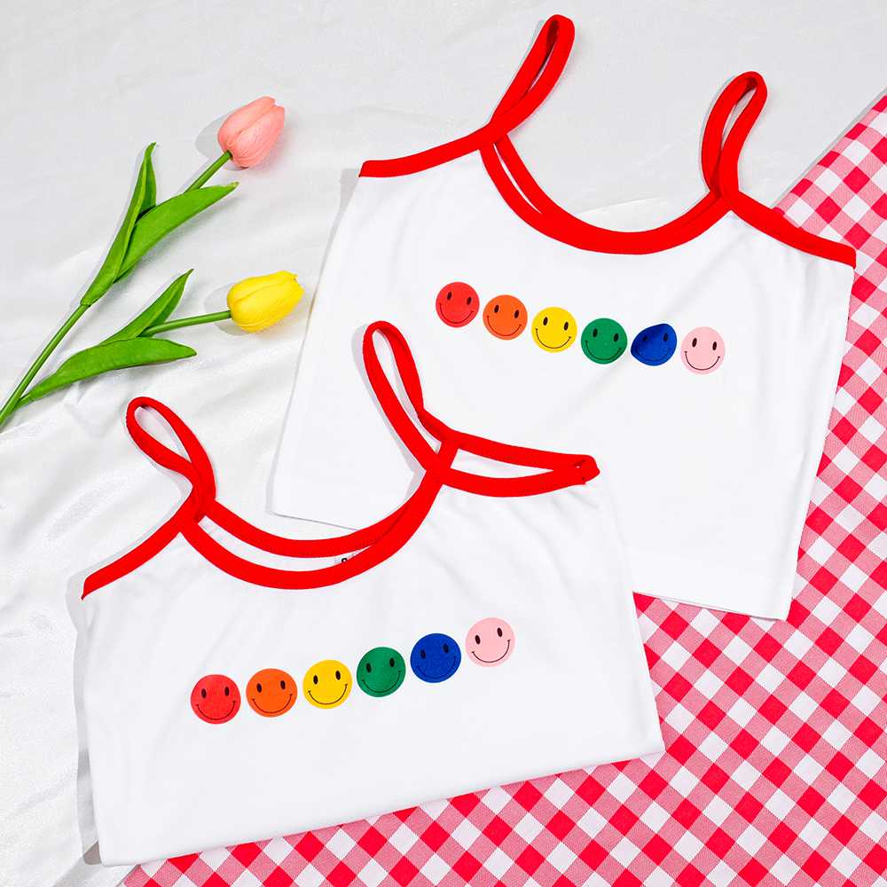 Rainbow smile Tank Top