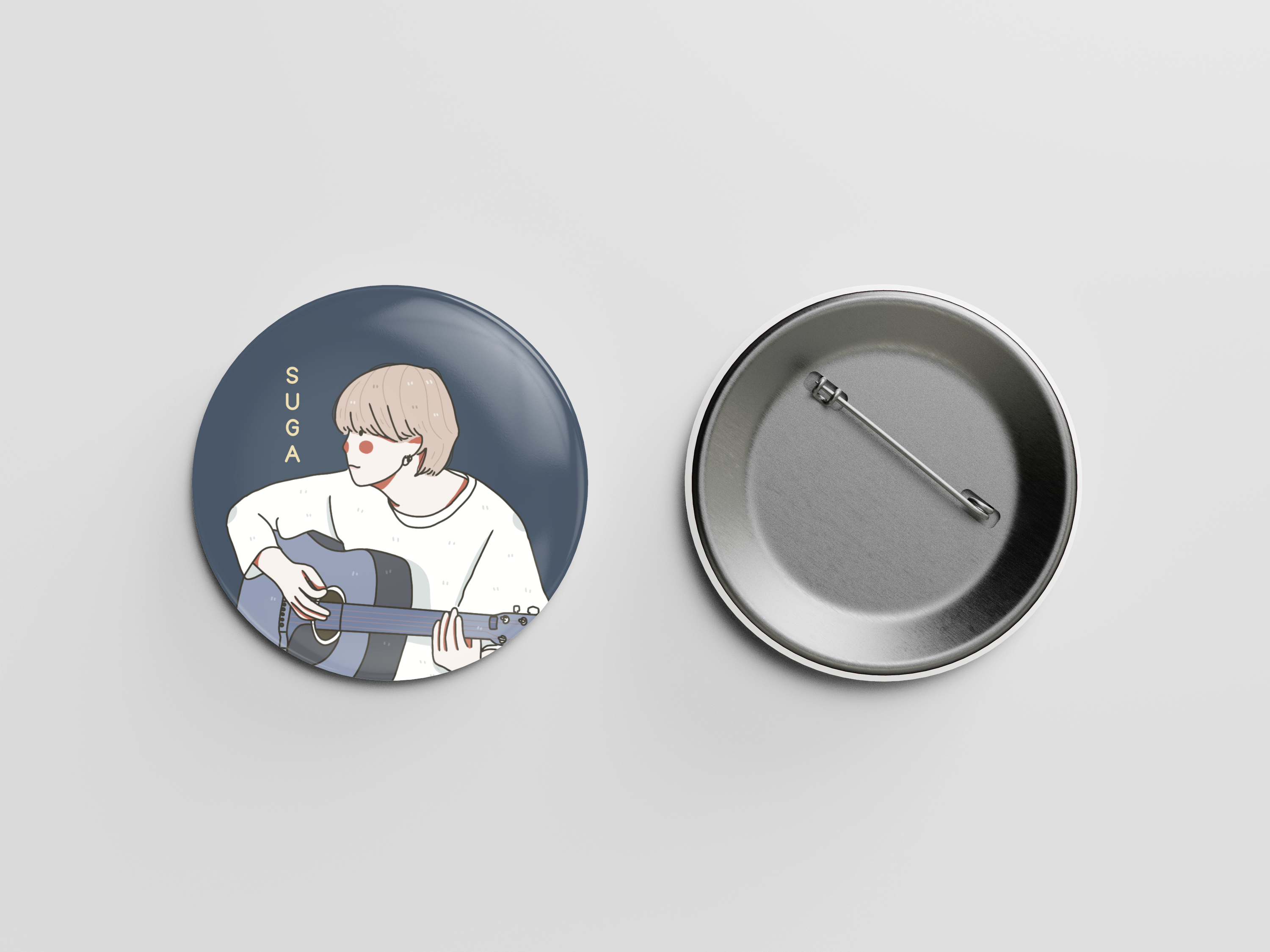 [พร้อมส่ง🐱] SUGA Brooch (4x4)