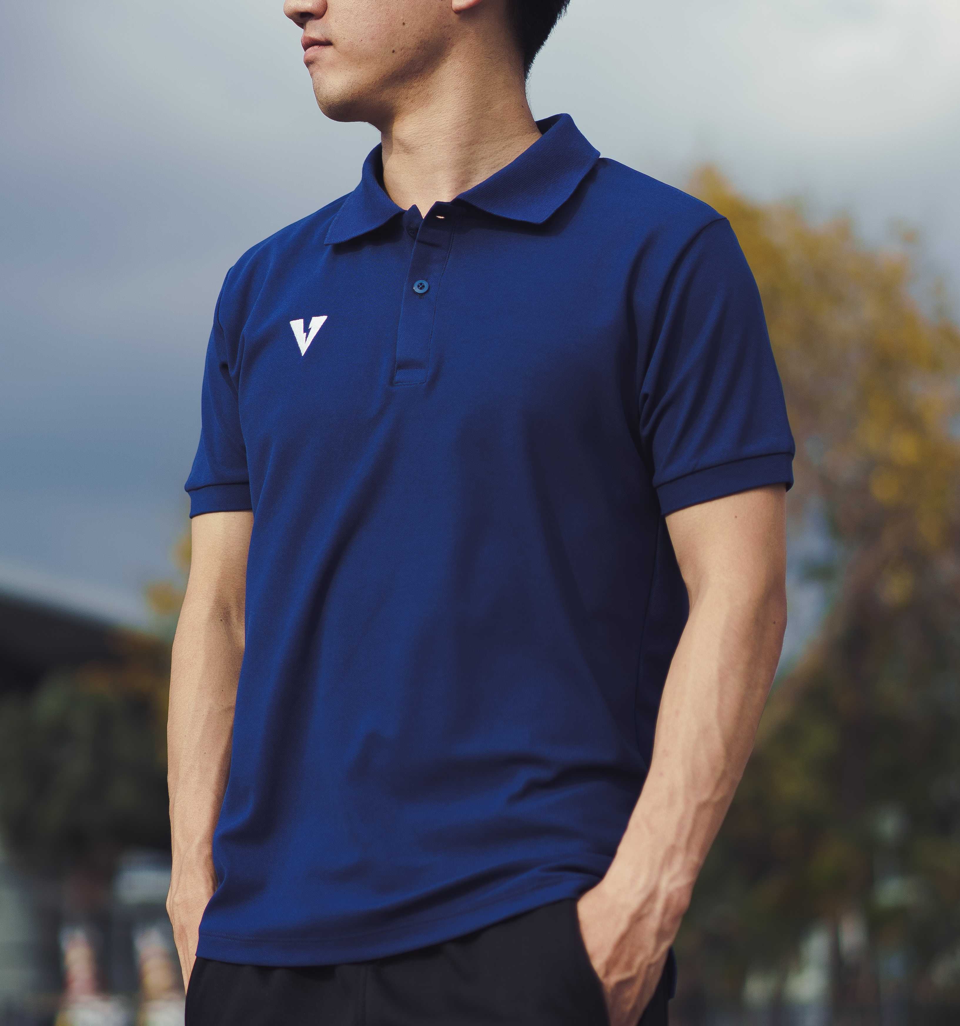 VOLT ASTRO 001 POLO SHIRTS NAVY LINE SHOPPING
