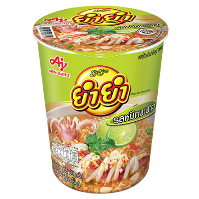 ยำยำ(คัพ)- รสหมึกมะนาว