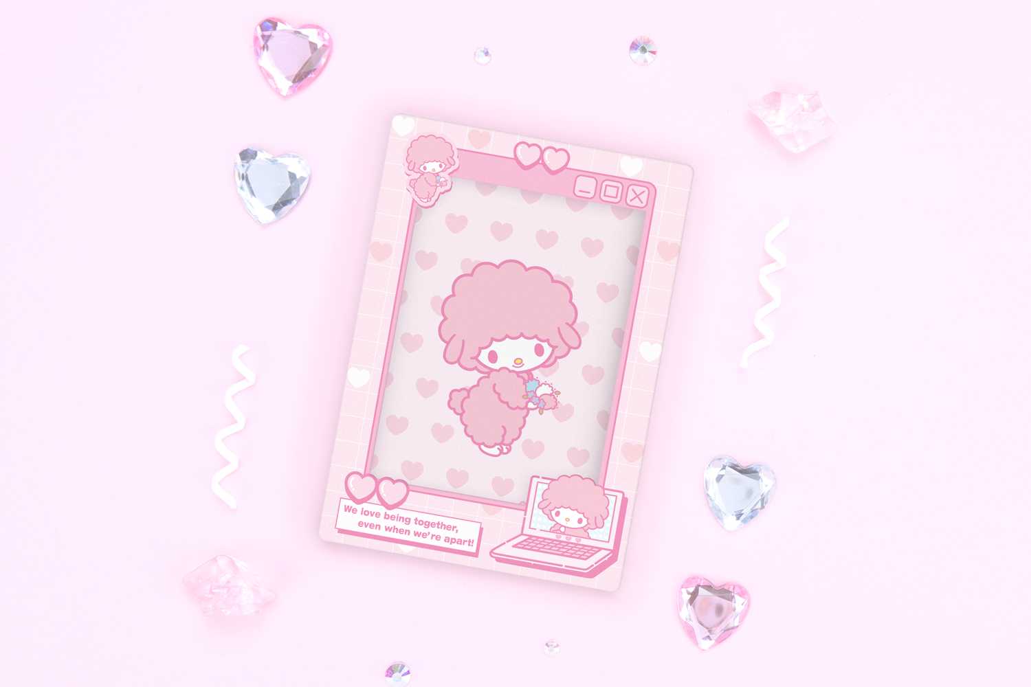 Retro Photo Card Frame - My sweet piano