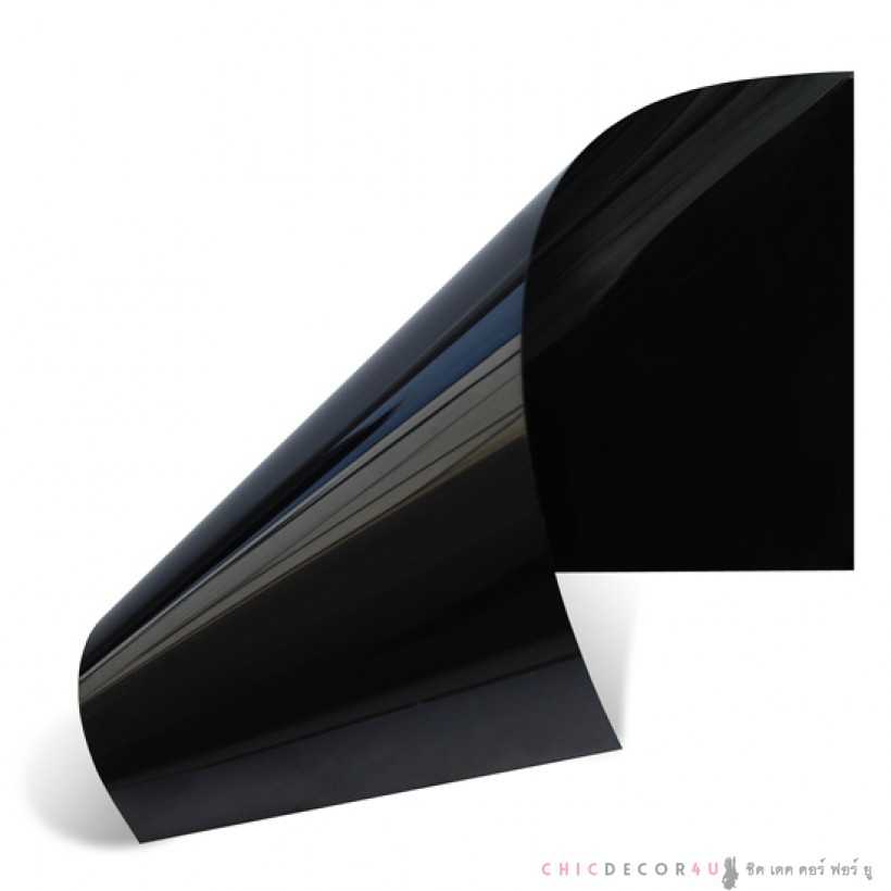 ฟิล์มอาคาร DBK-01 (L) ฟิล์มดำกว้าง 152 ซม. ฟิล์มกรองแสง รุ่นสีดำเข้ม 97% Black Out