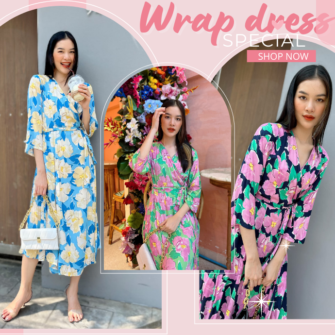 Dress Wrap Calla Flower 4 สี