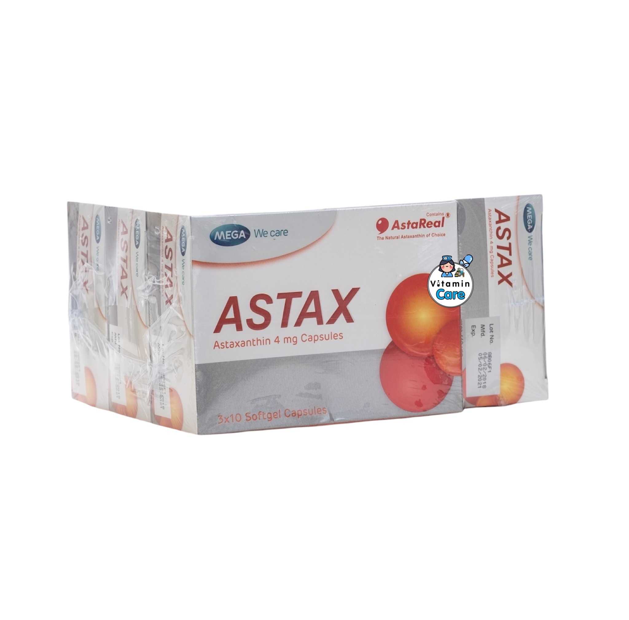 Mega We Care Astax (30 แคปซูล x 4 กล่อง)