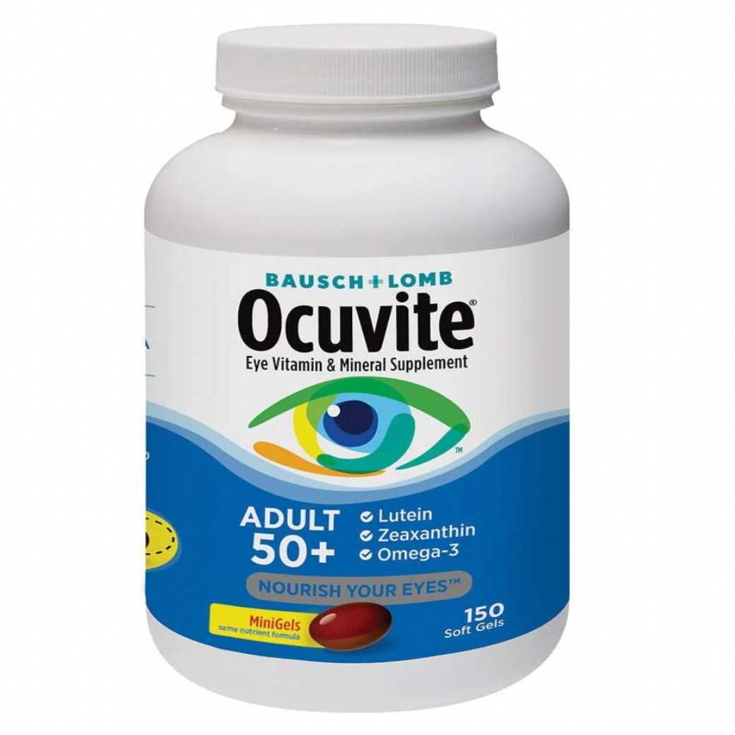 วิตามินบำรุงสายตาสำหรับผู้สูงวัย Ocuvite Eye Vitamin & Mineral Supplement Adult 50+