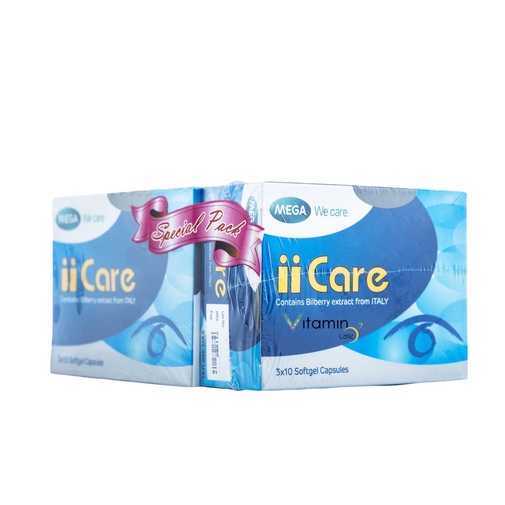 Mega We Care iiCare ไอ ไอ แคร์ (30 แคปซูล x 4 กล่อง)