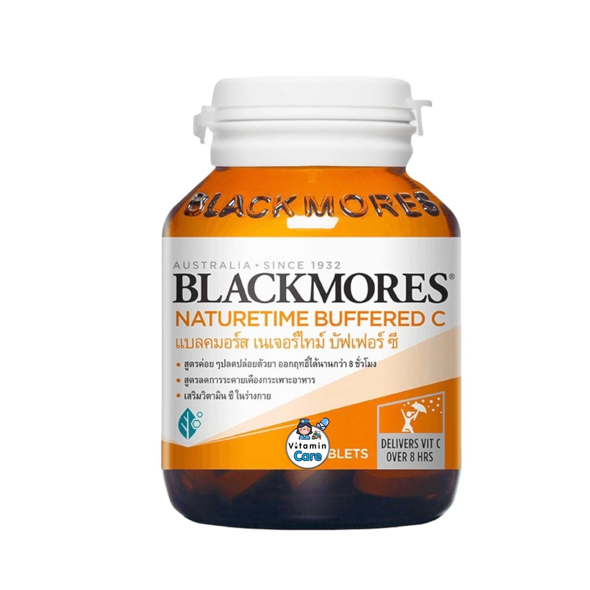 Blackmores Naturetime Buffered C แบลคมอร์ส เนเจอร์ไทม์ บัฟเฟอร์ ซี (31 เม็ด)