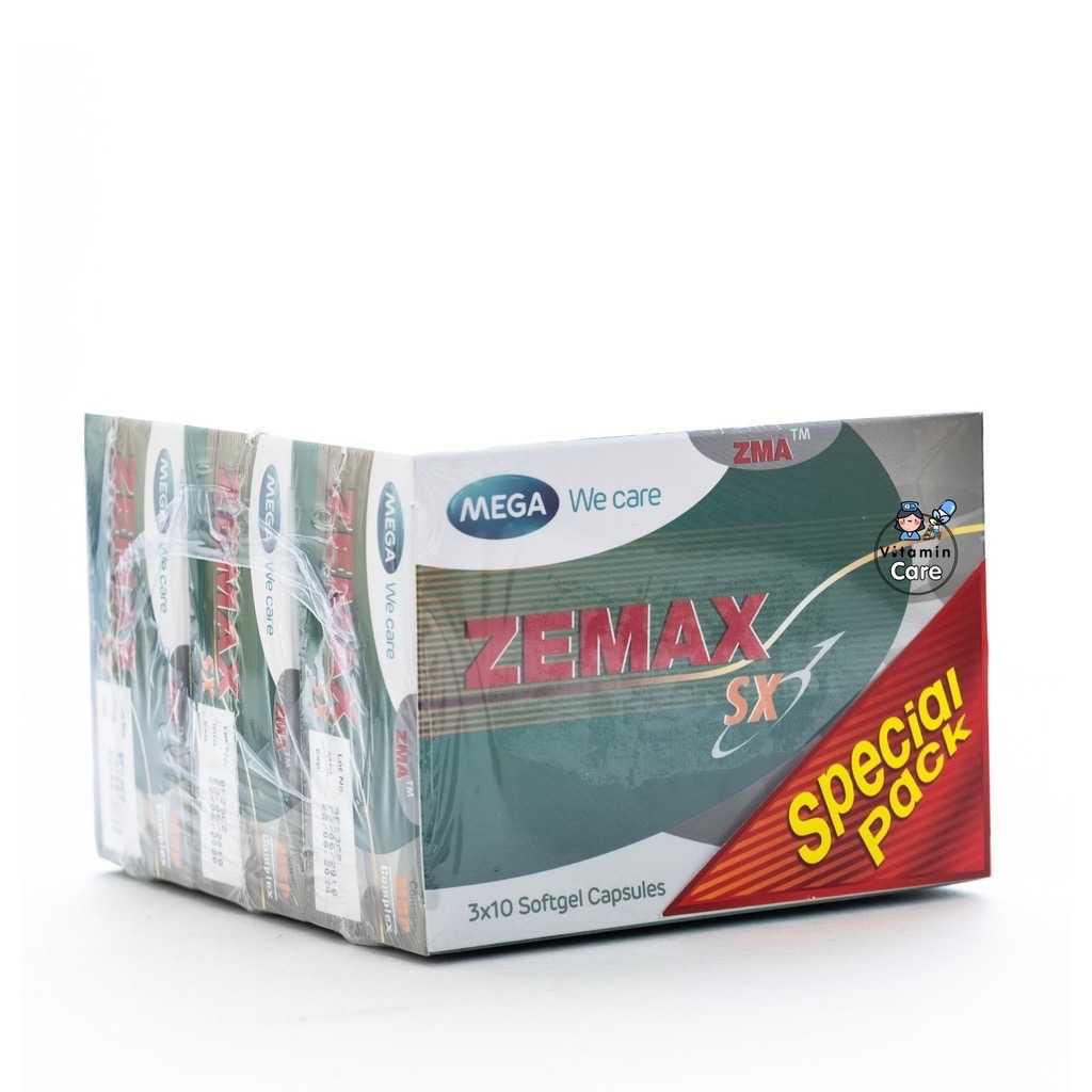 Mega We Care Zemax SX ซีแมกซ์ เอสเอ็กซ์ (30 แคปซูล x 3 กล่อง)