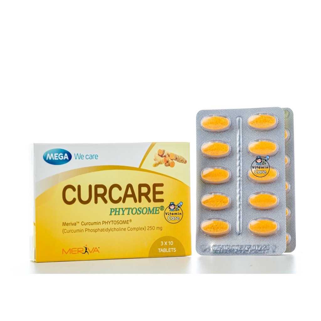 Mega We Care Curcare เคอร์แคร์ สารสกัดจากขมิ้น (30 เม็ด)