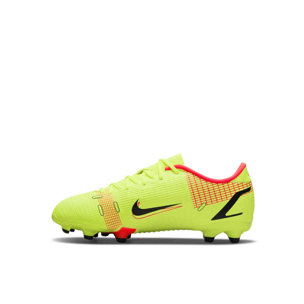 NIKE JR MERCURIAL VAPOR 14 ACADEMY FG/MG - VOLT/BRIGHT CRIMSON