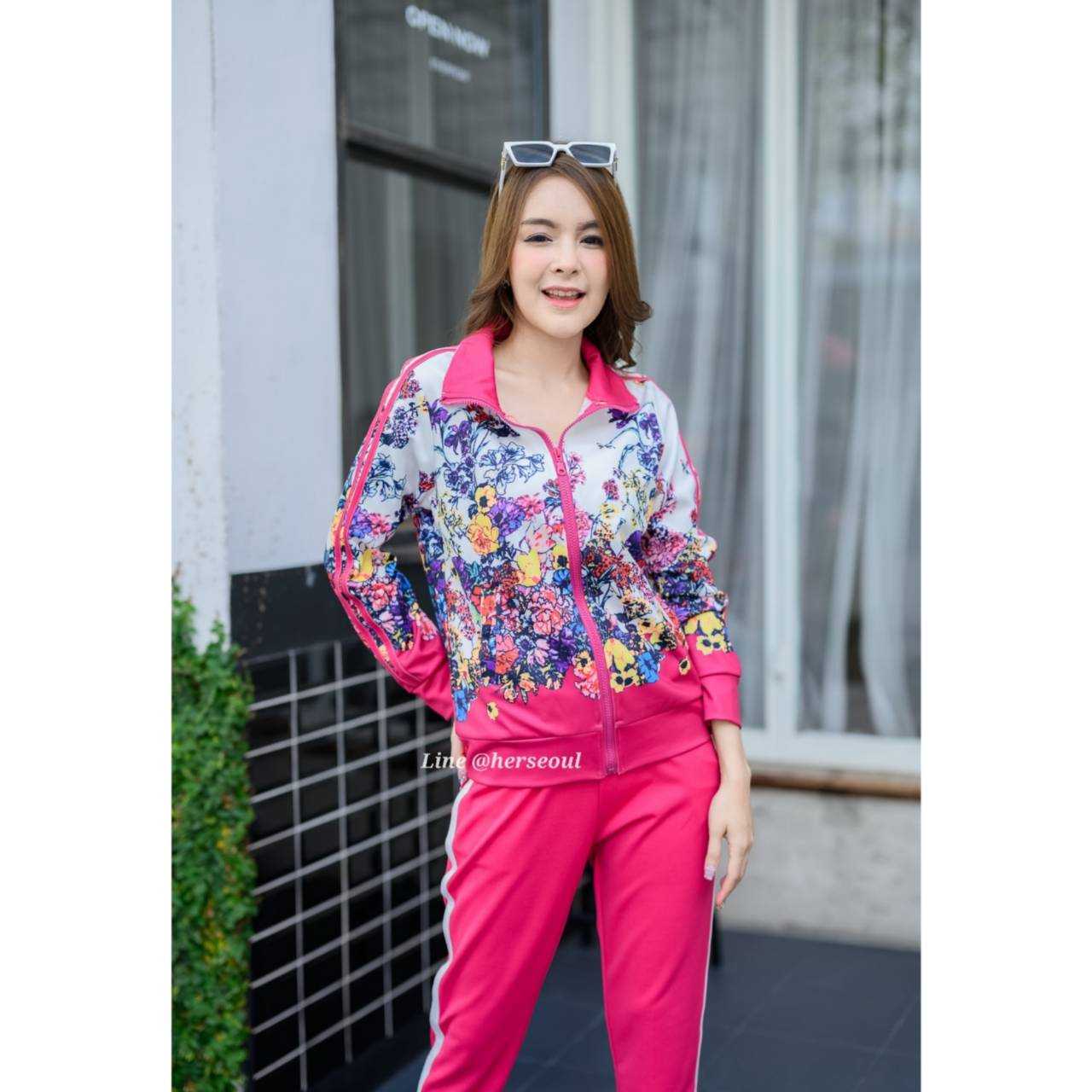 ชุดวอร์ม W59 Nabina Floweru Sport Warm Set