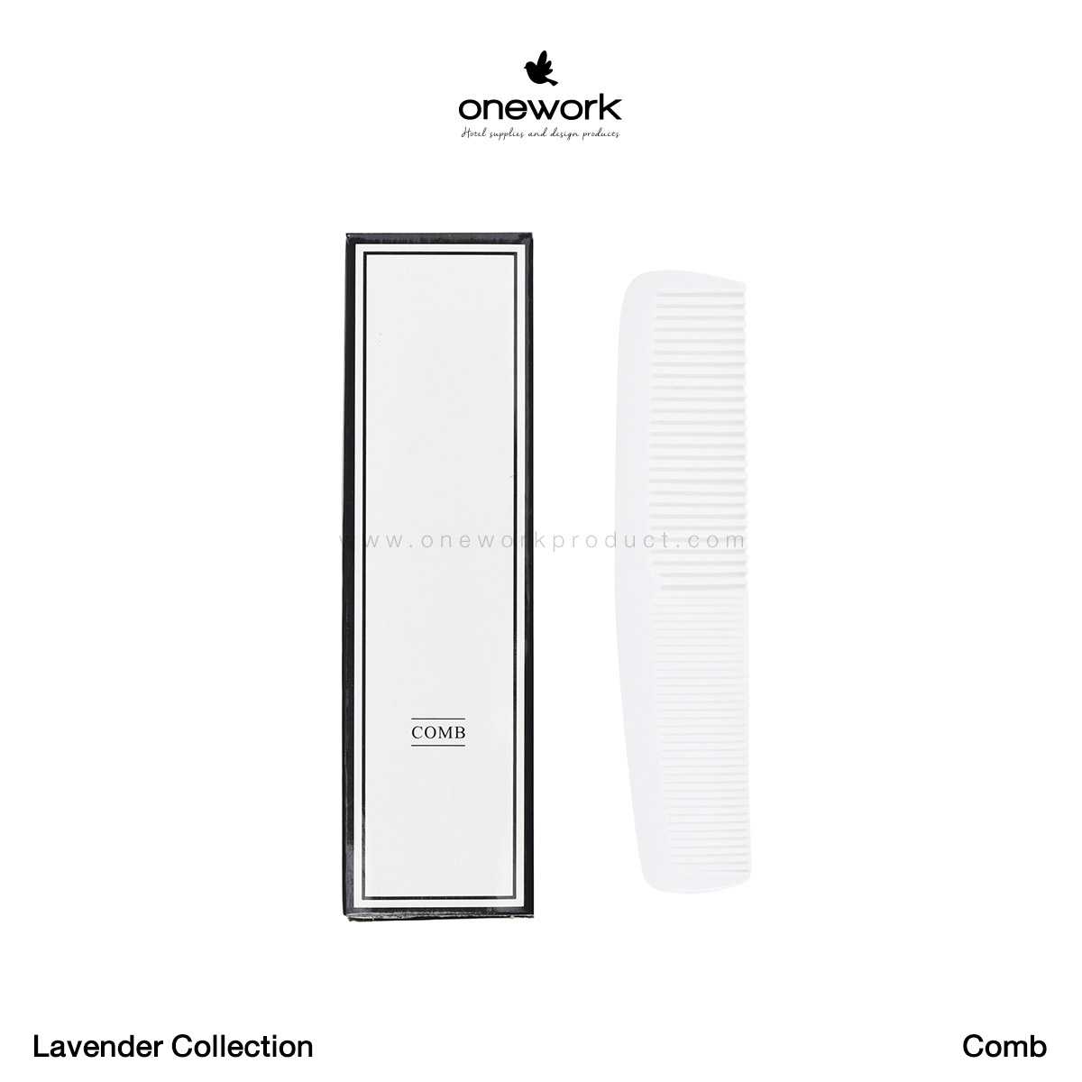 (100pcs.) วันเวิร์ค หวี ลาเวนเดอร์ คอลเลคชั่น Onework Comb Lavender Collection
