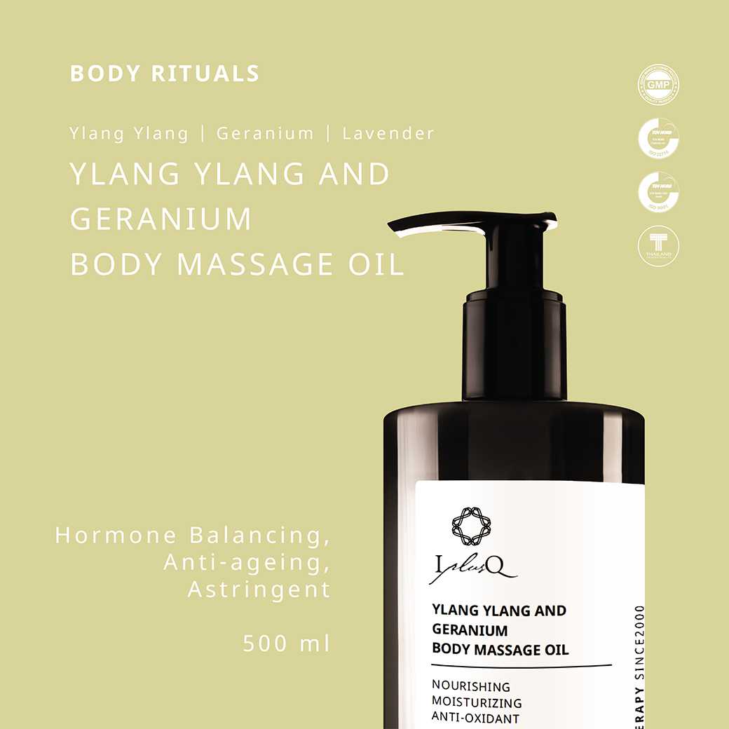 I PLUS Q YLANG YLANG AND GERANIUM BODY MASSAGE OIL