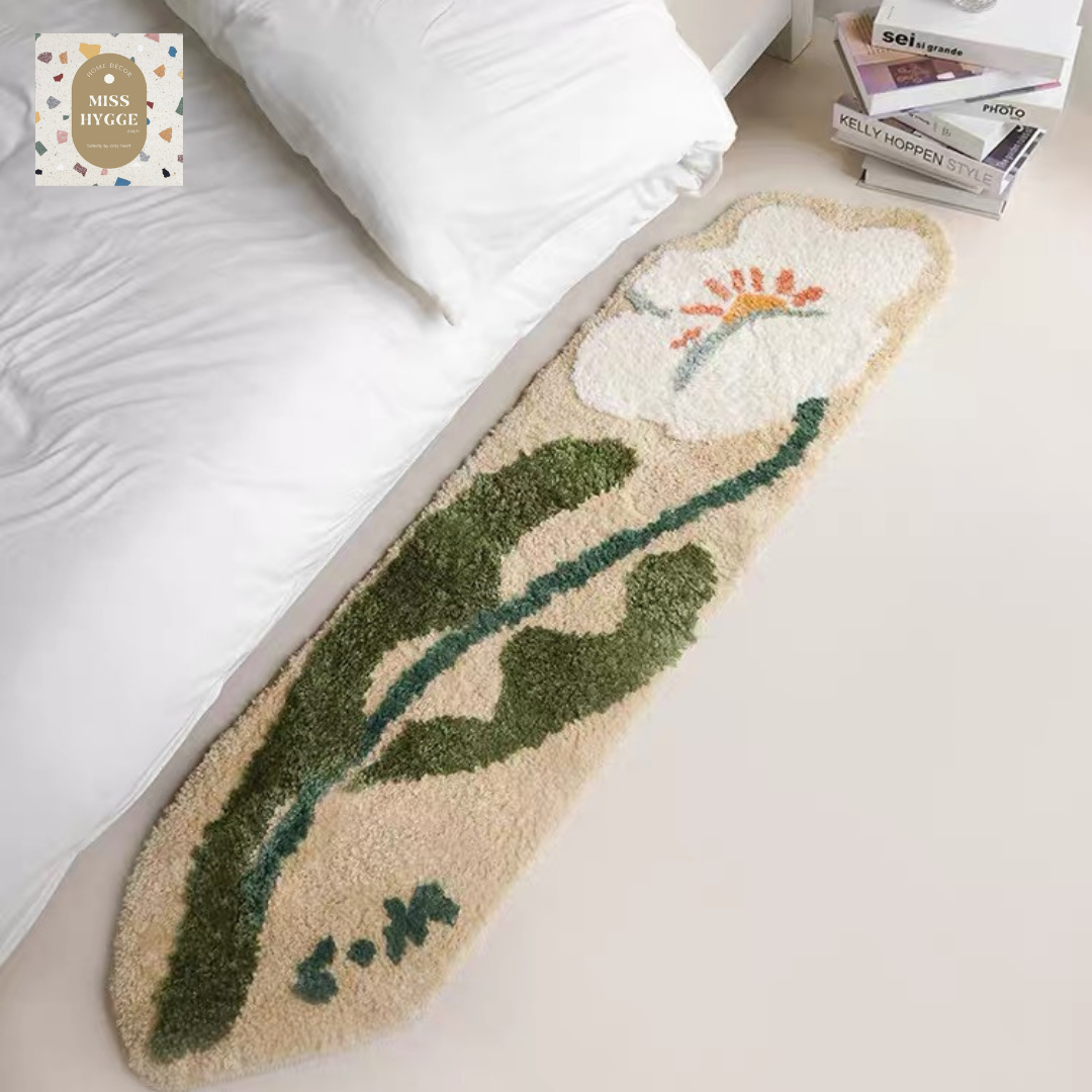 [preorder] Corn Poppy rug🌷พรมข้างเตียงขนนุ่มซับน้ำ