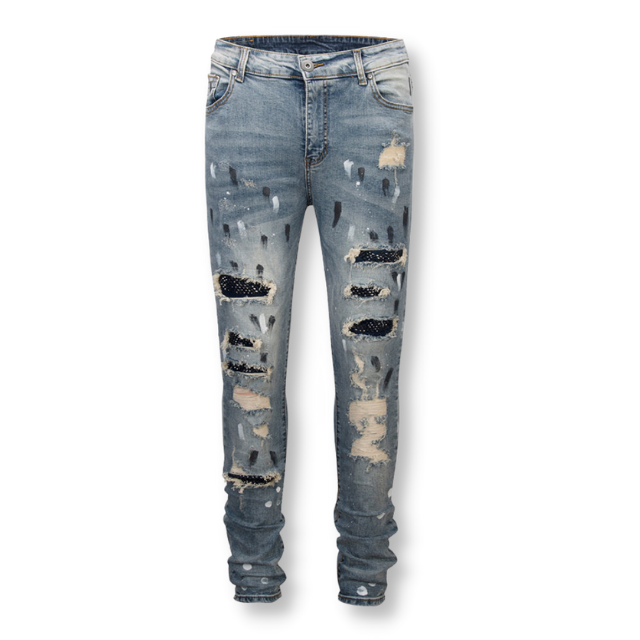 Denim Dark Blue Crystal