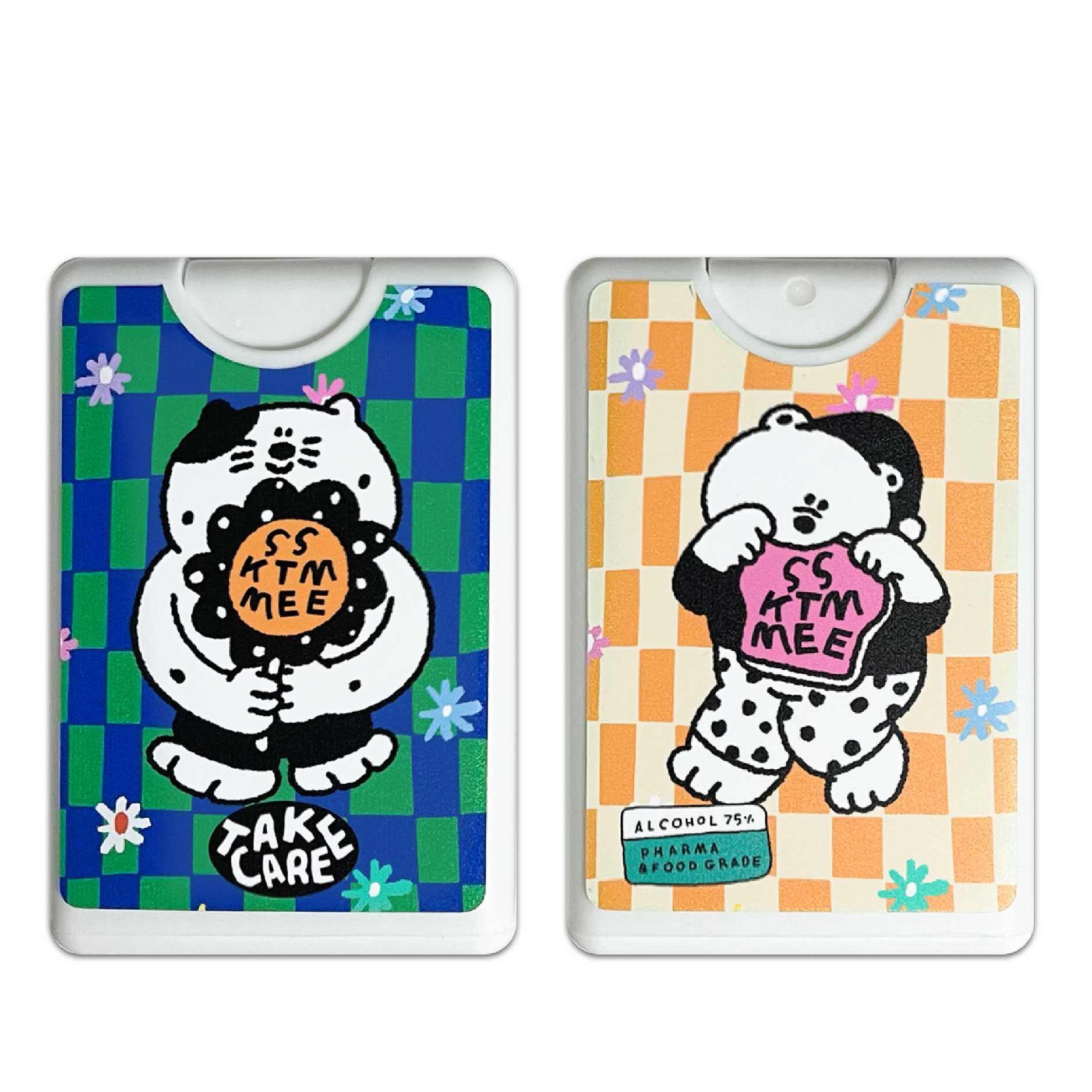 alcohol spray card - bread and flower