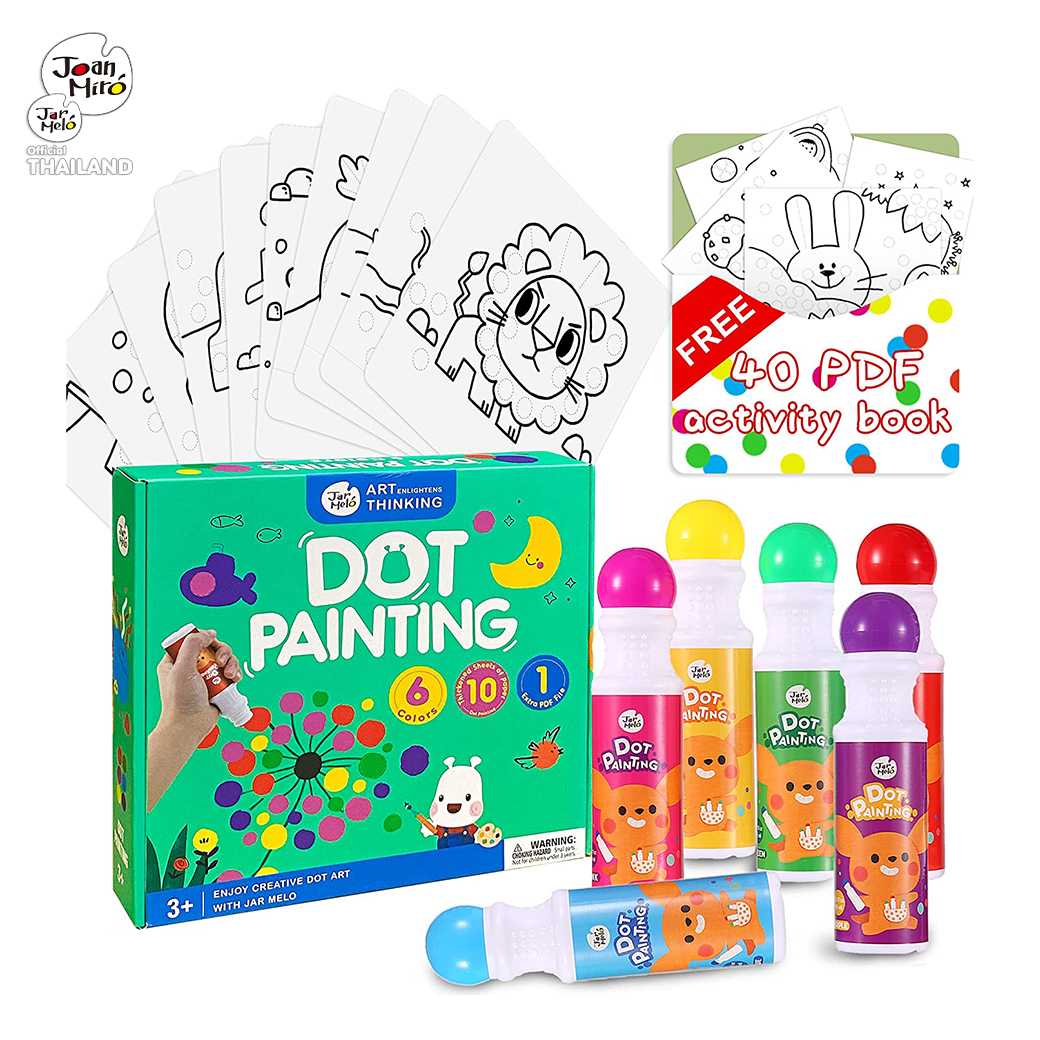 ชุดสีสร้างสรรค์ผลงานจากสีดอท   Joan Miro / Jar Melo Dot Painting Colors Set