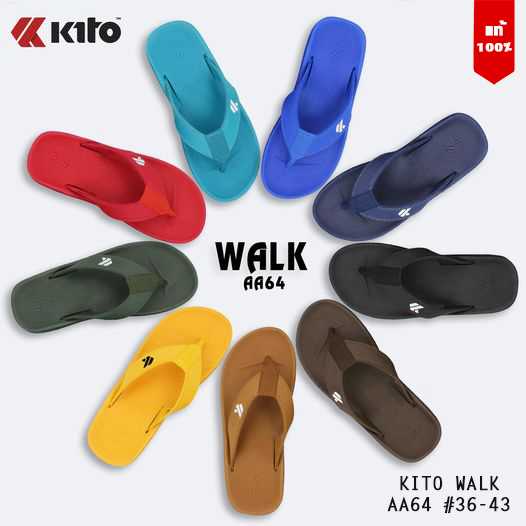 🔥พร้อมส่ง🔥🎉Kito Walk AA64 แท้💯% รองเท้าแตะ รองเท้าคีบ Kito รองเท้าUnisex