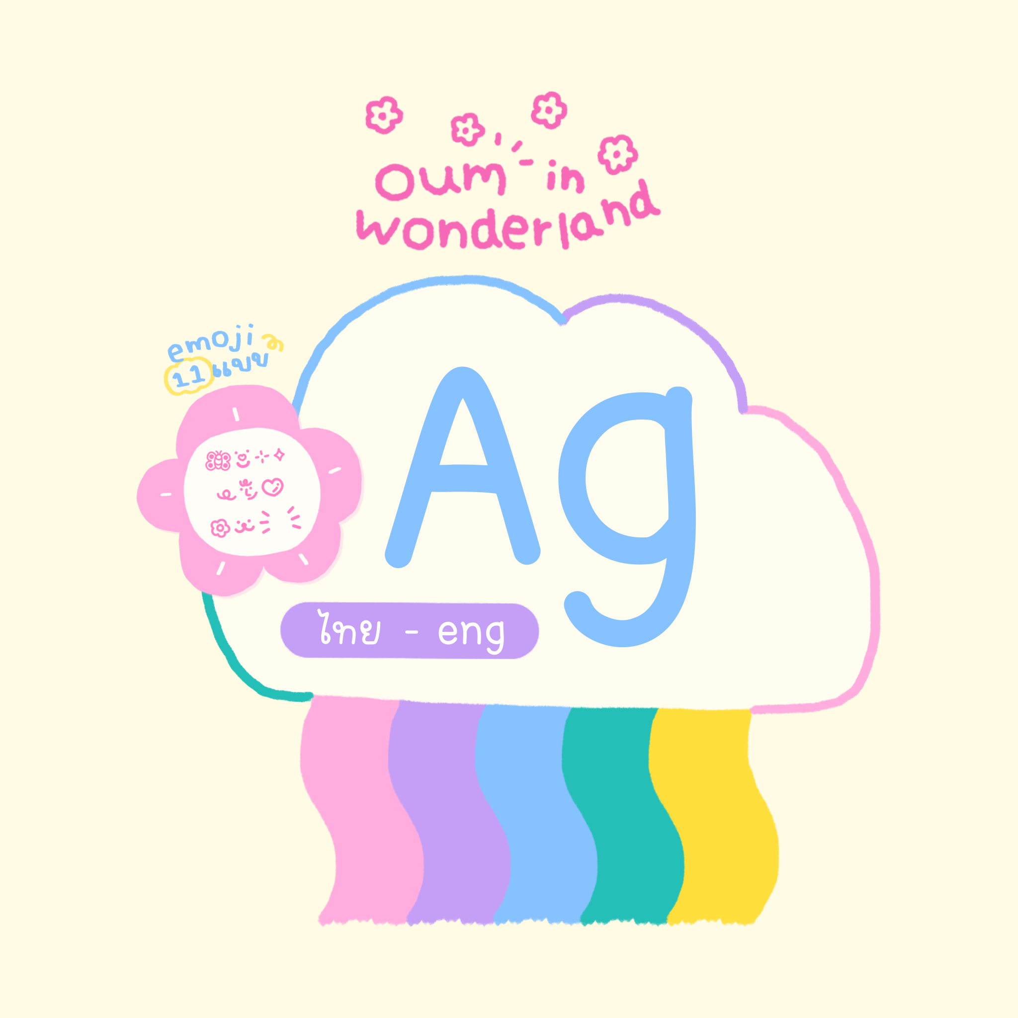 oum in wonderland | font