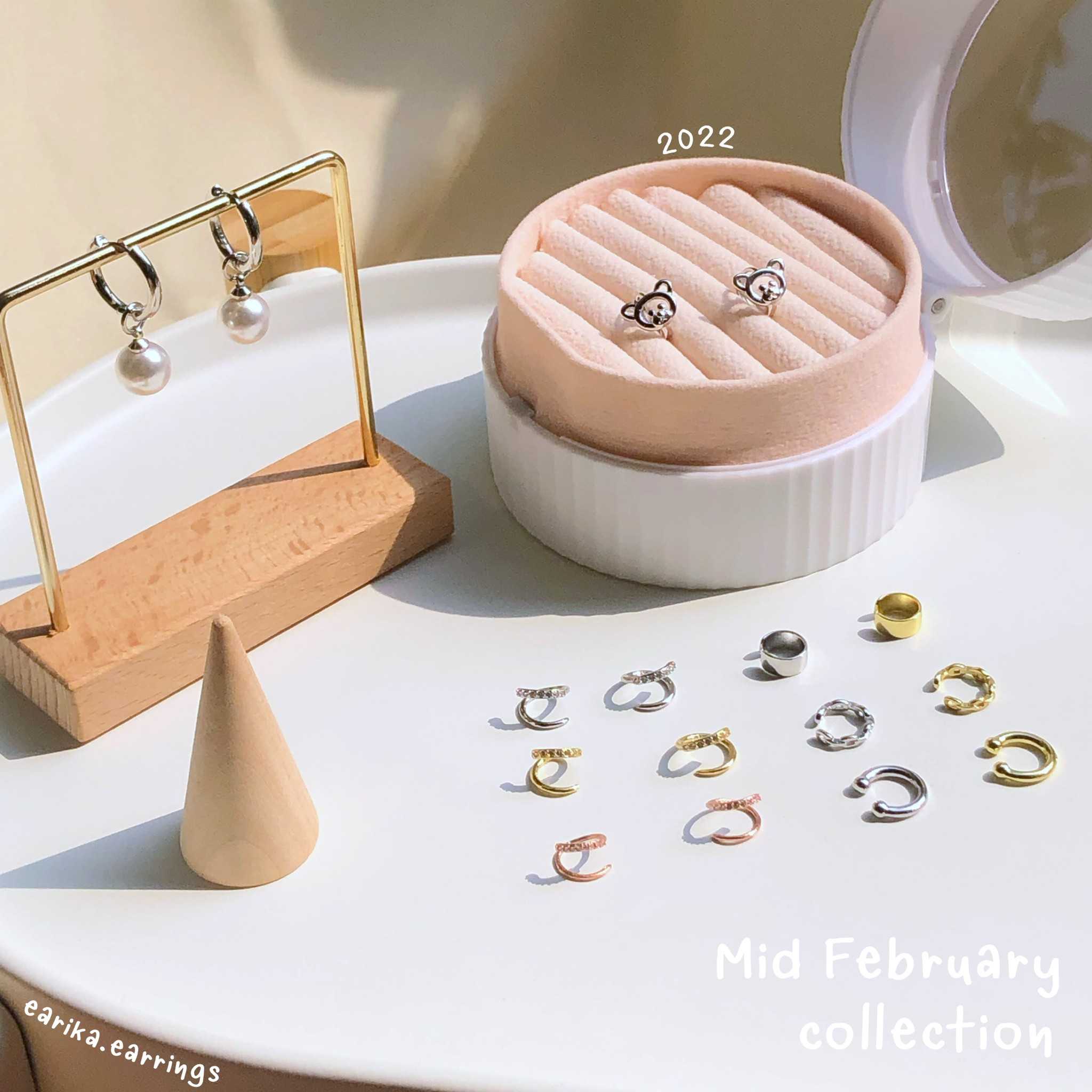 earika.earrings - ต่างหูเงินแท้ S92.5 คอลเลคชั่นกลางเดือนกุมภาพันธ์ 2022 (2) เหมาะสำหรับคนแพ้ง่าย