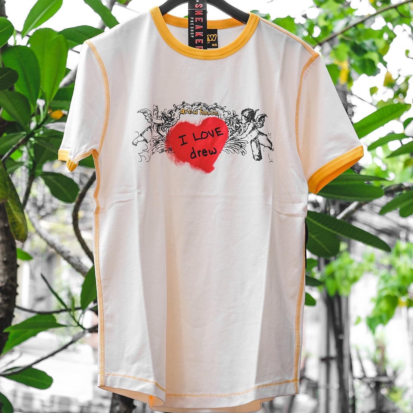 Drew House Cherub SS Ringer Golden Yellow Tee 