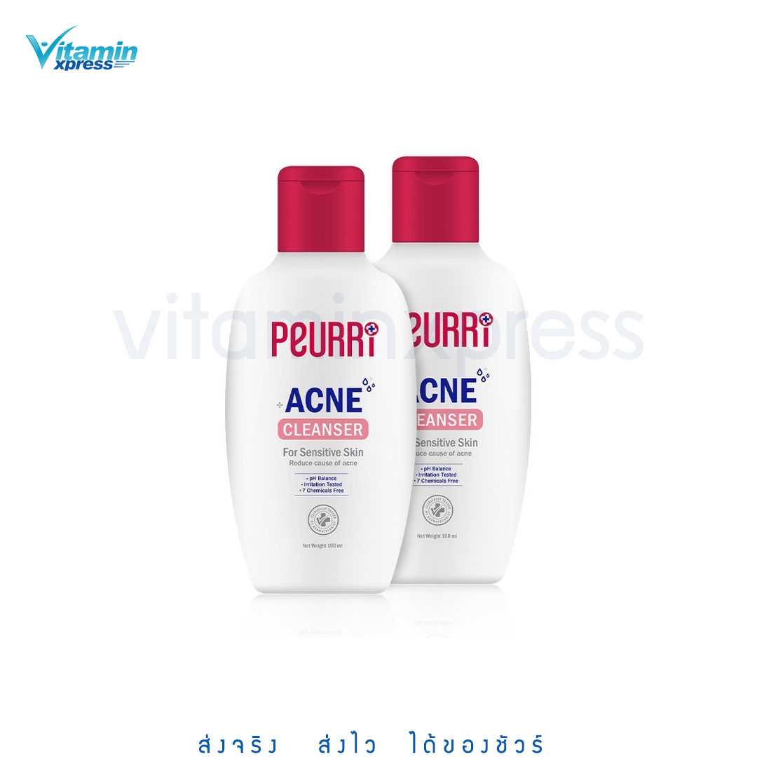 PEURRi Clear All Acne Cleanser 100 ml (2 ชิ้น)  เพียวรี เจลล้างหน้า ทำความสะอาดผิวหน้า ไม่แห้งตึง