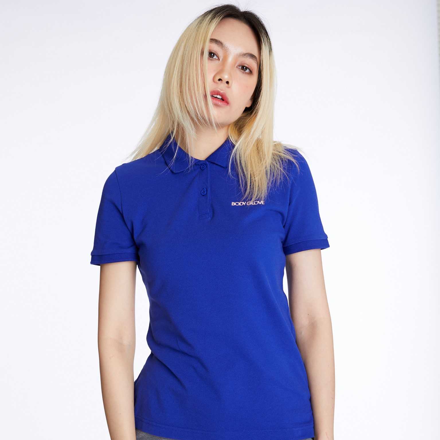 Women's CLASSIC POLO เสื้อโปโลผู้หญิง สีน้ำเงิน-22