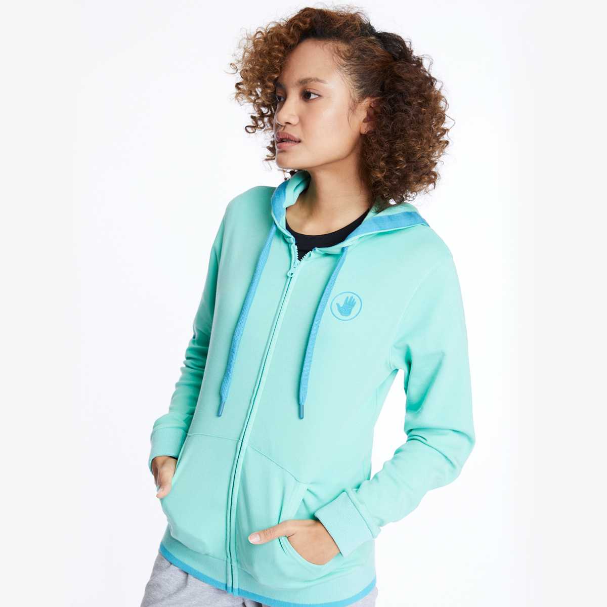 Women's SC Essential Hoodies เสื้อฮู้ด ผู้หญิง สีเขียว-13