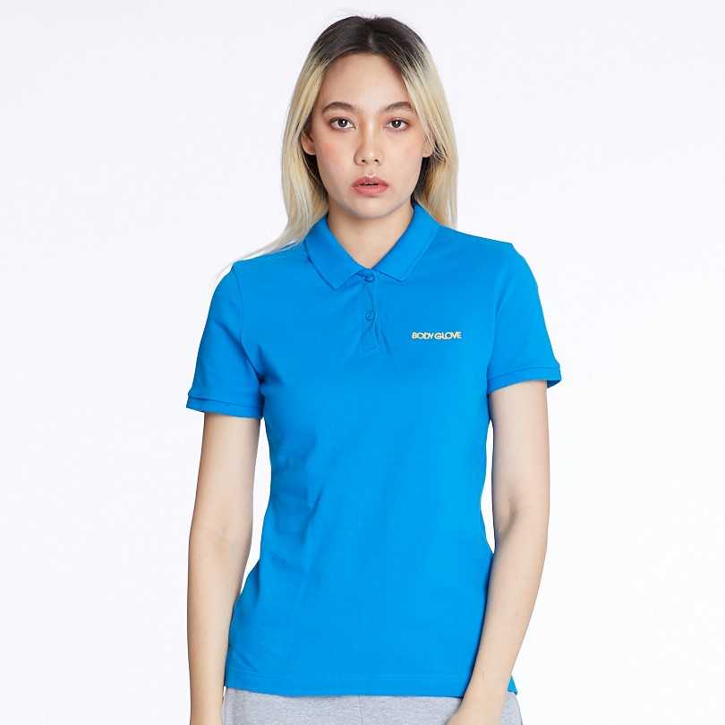 Women's CLASSIC POLO เสื้อโปโล ผู้หญิง สีฟ้า-72