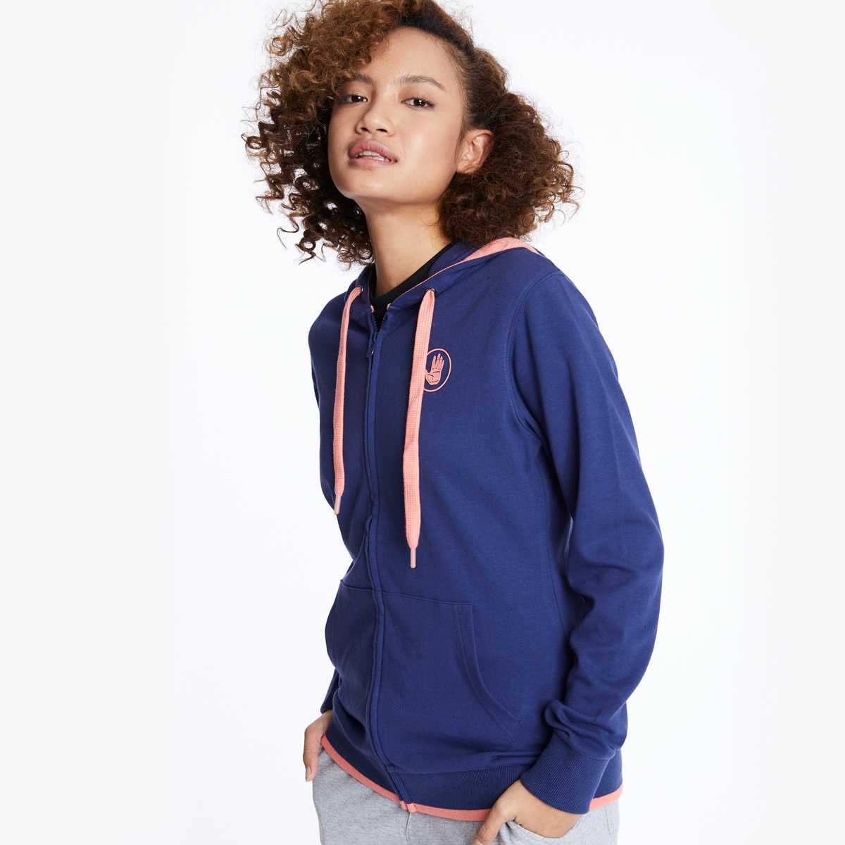 Women's SC Essential Hoodies เสื้อฮู้ด ผู้หญิง สีกรมท่า-32