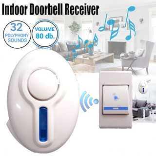 กริ่งประตูบ้านไร้สาย ตั้งเสียงได้32เสียงSmart Collorful Flasher Door Chime