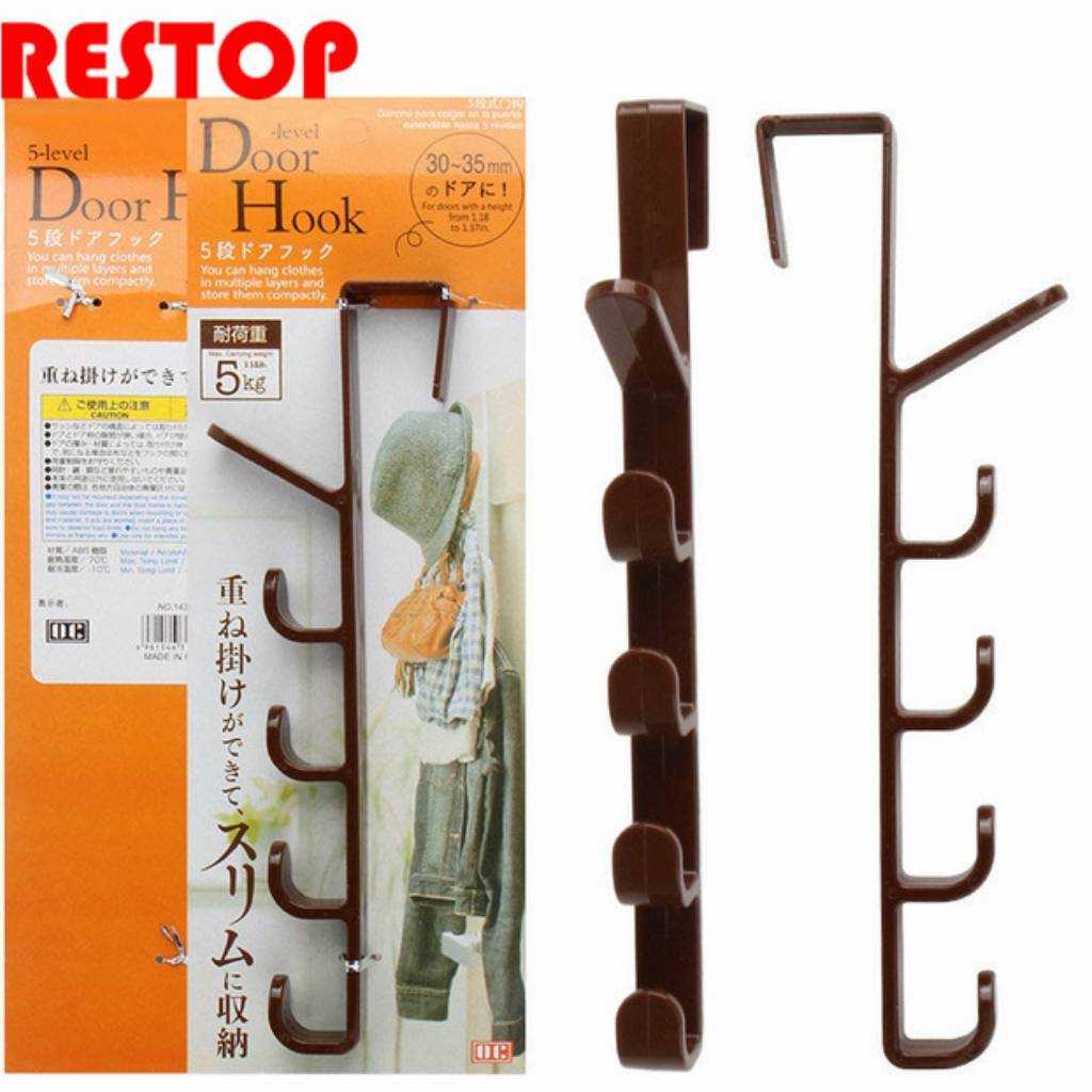 Door Hookที่แขวนของแนวตั้ง5ชั้น