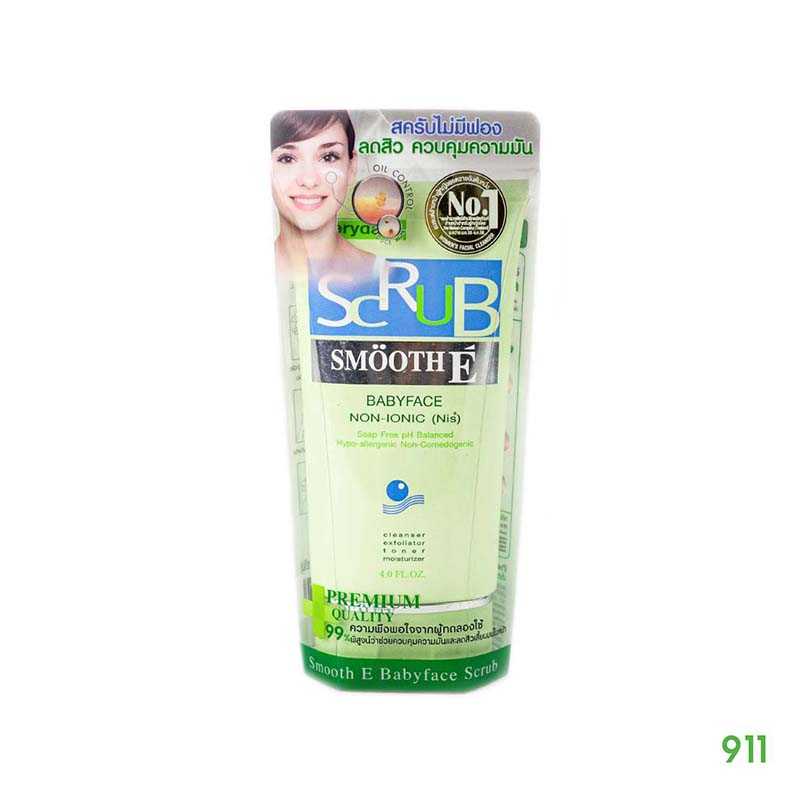 สมูทอี เบบี้เฟซ สครับไม่มีฟอง 120 กรัม | Smooth E Babyface Scrub
