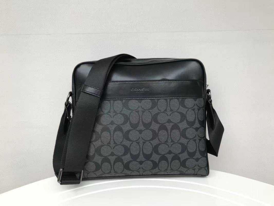 Coach CHARLES CAMERA BAG IN SIGNATURE CANVAS LINE SHOPPING